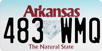 AR license plate 483WMQ