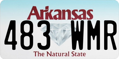 AR license plate 483WMR