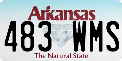 AR license plate 483WMS