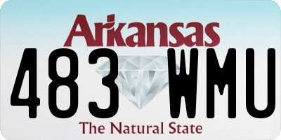 AR license plate 483WMU
