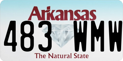 AR license plate 483WMW