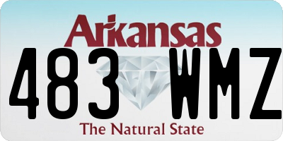 AR license plate 483WMZ