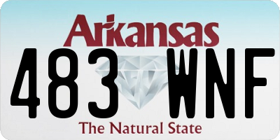 AR license plate 483WNF