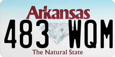 AR license plate 483WQM