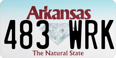 AR license plate 483WRK