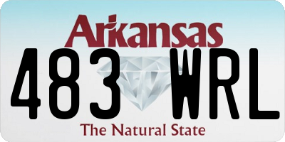 AR license plate 483WRL