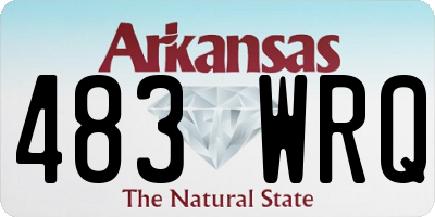 AR license plate 483WRQ