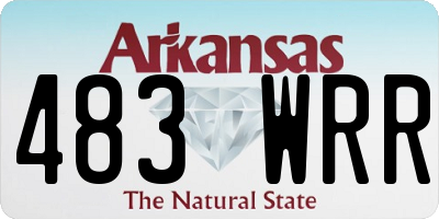 AR license plate 483WRR