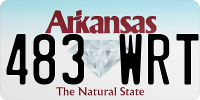 AR license plate 483WRT