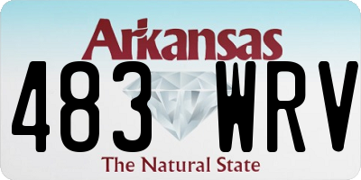 AR license plate 483WRV