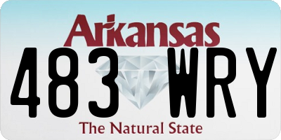 AR license plate 483WRY