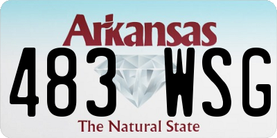 AR license plate 483WSG