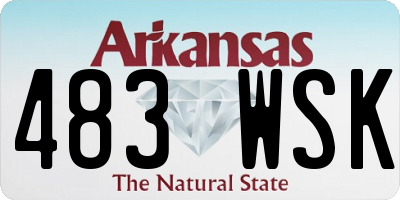 AR license plate 483WSK
