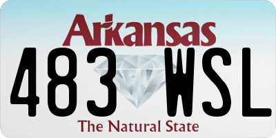AR license plate 483WSL