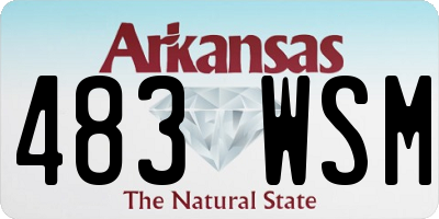 AR license plate 483WSM