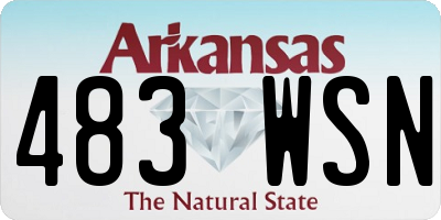 AR license plate 483WSN