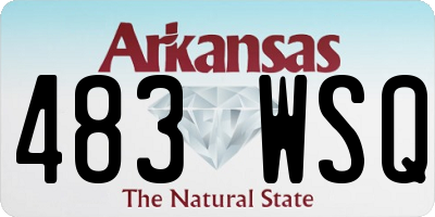 AR license plate 483WSQ