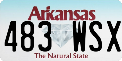 AR license plate 483WSX