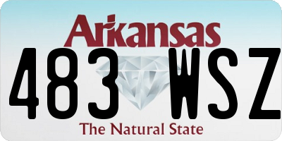 AR license plate 483WSZ