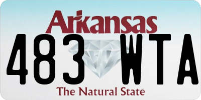 AR license plate 483WTA