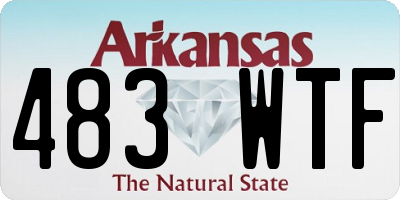 AR license plate 483WTF