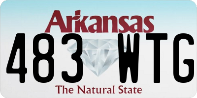 AR license plate 483WTG