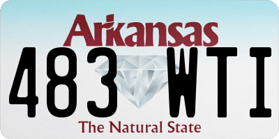 AR license plate 483WTI