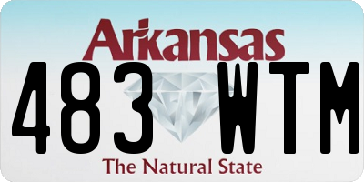 AR license plate 483WTM