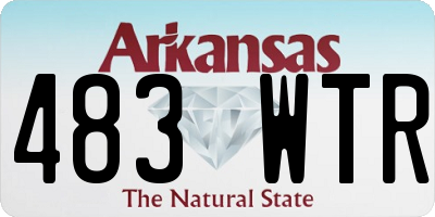 AR license plate 483WTR
