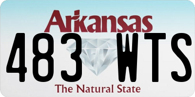 AR license plate 483WTS