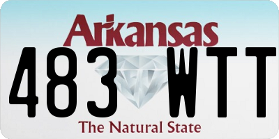 AR license plate 483WTT
