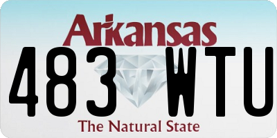 AR license plate 483WTU