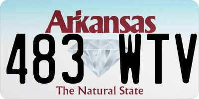 AR license plate 483WTV
