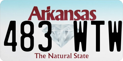 AR license plate 483WTW