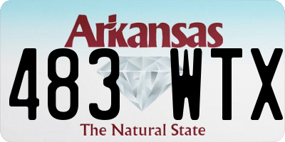 AR license plate 483WTX