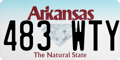 AR license plate 483WTY