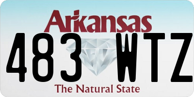AR license plate 483WTZ