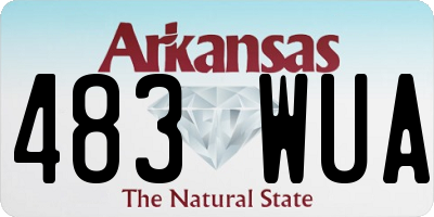 AR license plate 483WUA