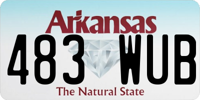 AR license plate 483WUB