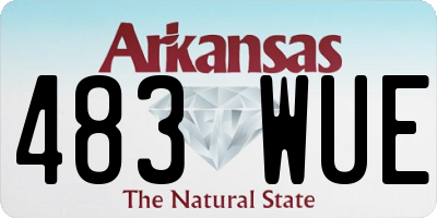 AR license plate 483WUE
