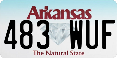 AR license plate 483WUF