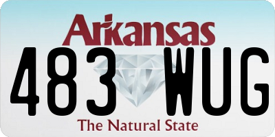 AR license plate 483WUG