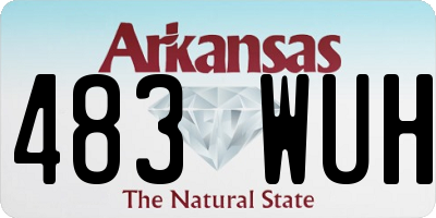 AR license plate 483WUH