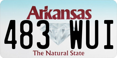 AR license plate 483WUI