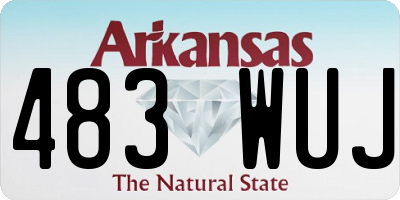 AR license plate 483WUJ