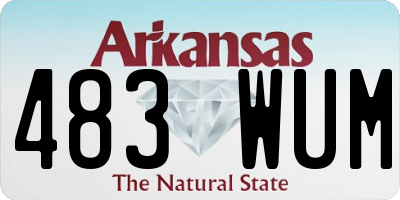 AR license plate 483WUM