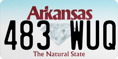 AR license plate 483WUQ