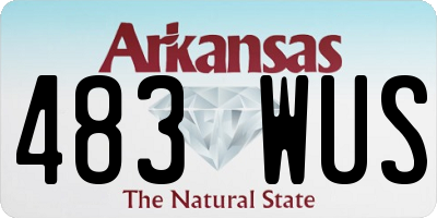 AR license plate 483WUS