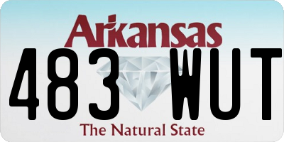 AR license plate 483WUT