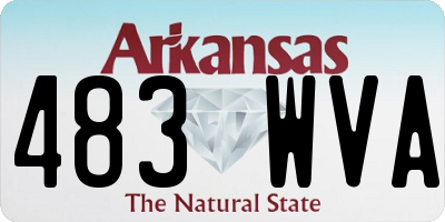 AR license plate 483WVA